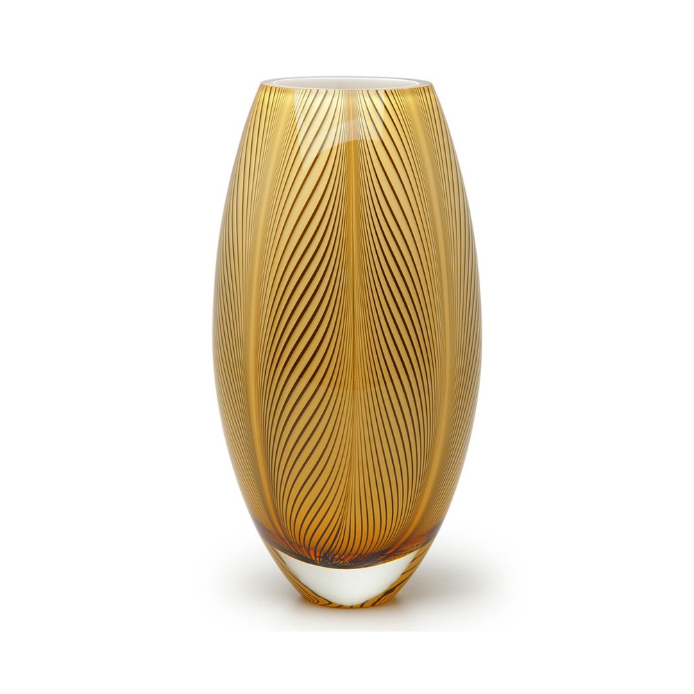 Vaso 54 Ms Cristais Cá D'oro Leitoso 28 X 15 Cm