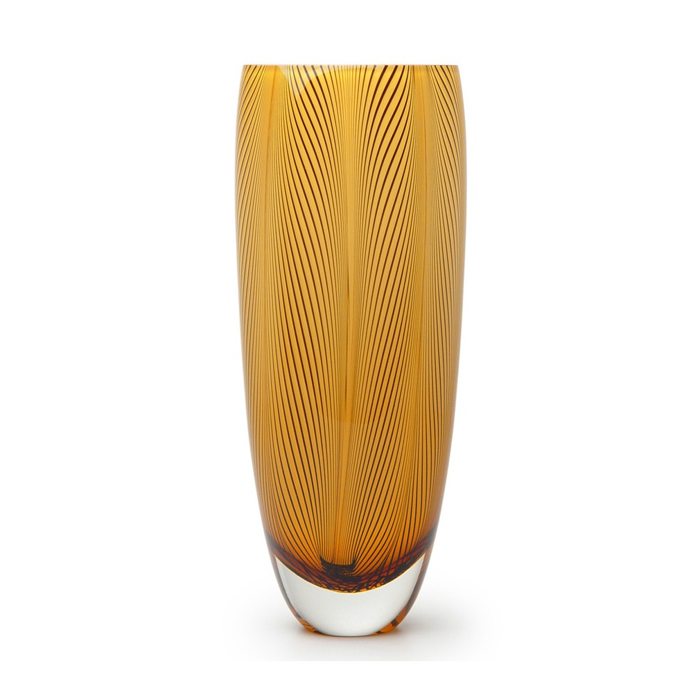 Vaso 55 Ms Cristais Cá D'oro Leitoso 30 X 14 Cm