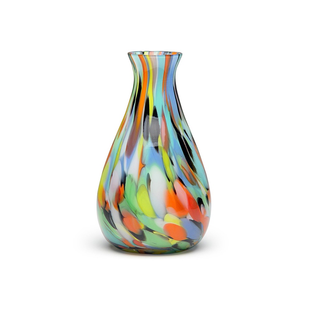 Vaso 66 Cristais Cá D'oro Multicor 17 X 10 Cm