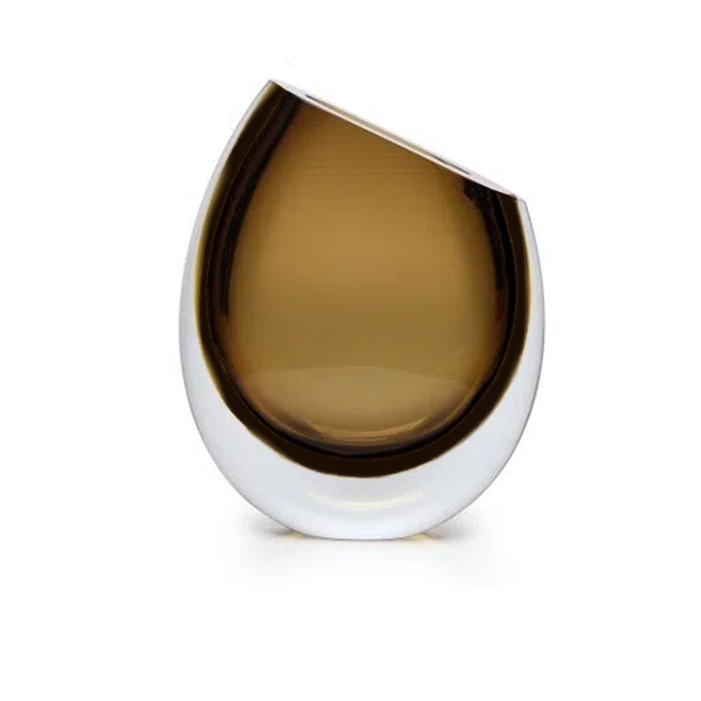 Vaso 96 Ms Cristais Cá D'oro Bicolor 26 X 20 Cm