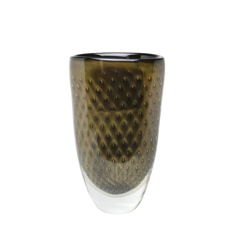 Vaso Alto C/ Ouro Cristais Cá D'oro Fiore 34 Cm Vaso Alto C/ Ouro Cristais Cá D'oro Fiore 34 Cm