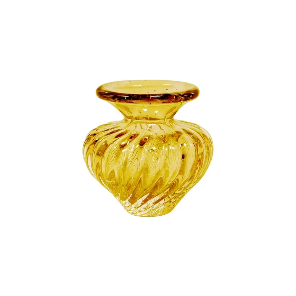 Vaso Cesky Cristais D´labone Ambar 14 X 14 Cm