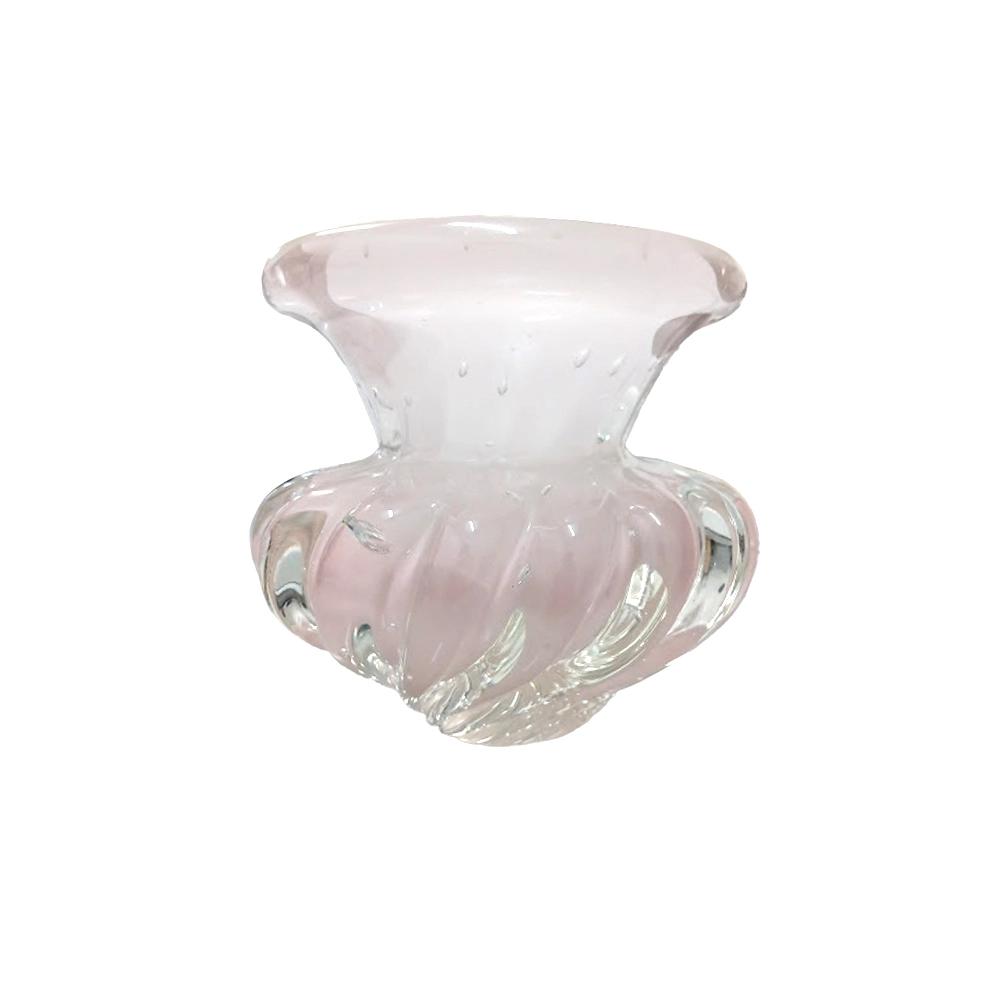 Vaso Cesky Cristais D´labone Jade Rosa 9 X 9 Cm