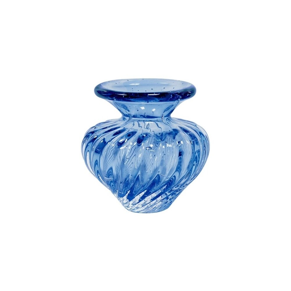 Vaso Cesky Cristais D´labone Turquesa 14 X 14 Cm Vaso Cesky Cristais D´labone Turquesa 14 X 14 Cm