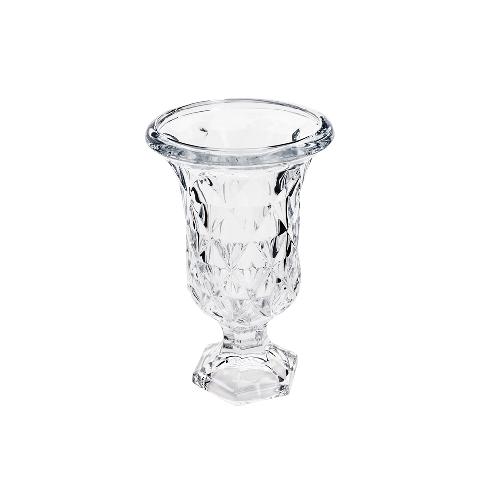 Vaso Com Pé Lyor Diamond 15 X 24 Cm