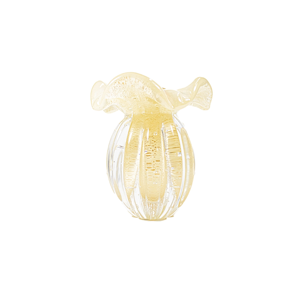 Vaso Cristais D´labone Enns Com Ouro 13 X 11 Cm Vaso Cristais D´labone Enns Com Ouro 13 X 11 Cm
