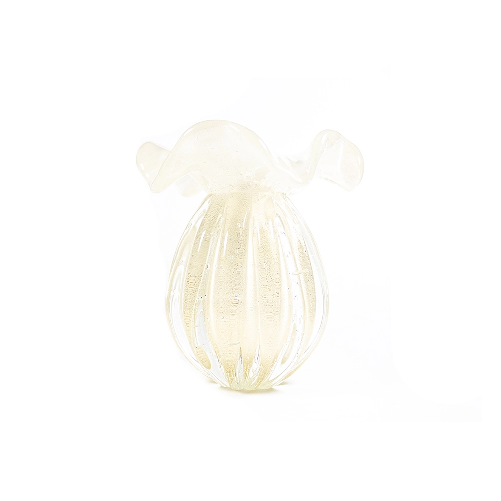 Vaso Cristais D´labone Enns Com Ouro 13 X 11 Cm Vaso Cristais D´labone Enns Com Ouro 13 X 11 Cm