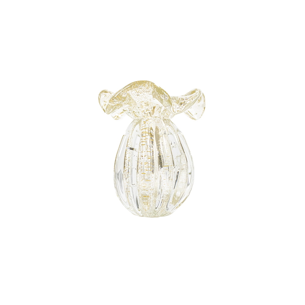 Vaso Cristais D´labone Enns Com Ouro 15 X 13 Cm Vaso Cristais D´labone Enns Com Ouro 15 X 13 Cm