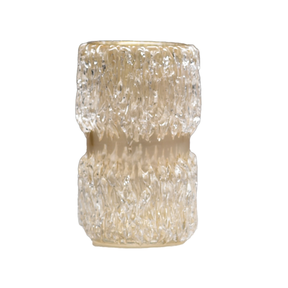 Vaso Cristais Di Murano Com Ouro 21 X 33 Cm Vaso Cristais Di Murano Com Ouro 21 X 33 Cm