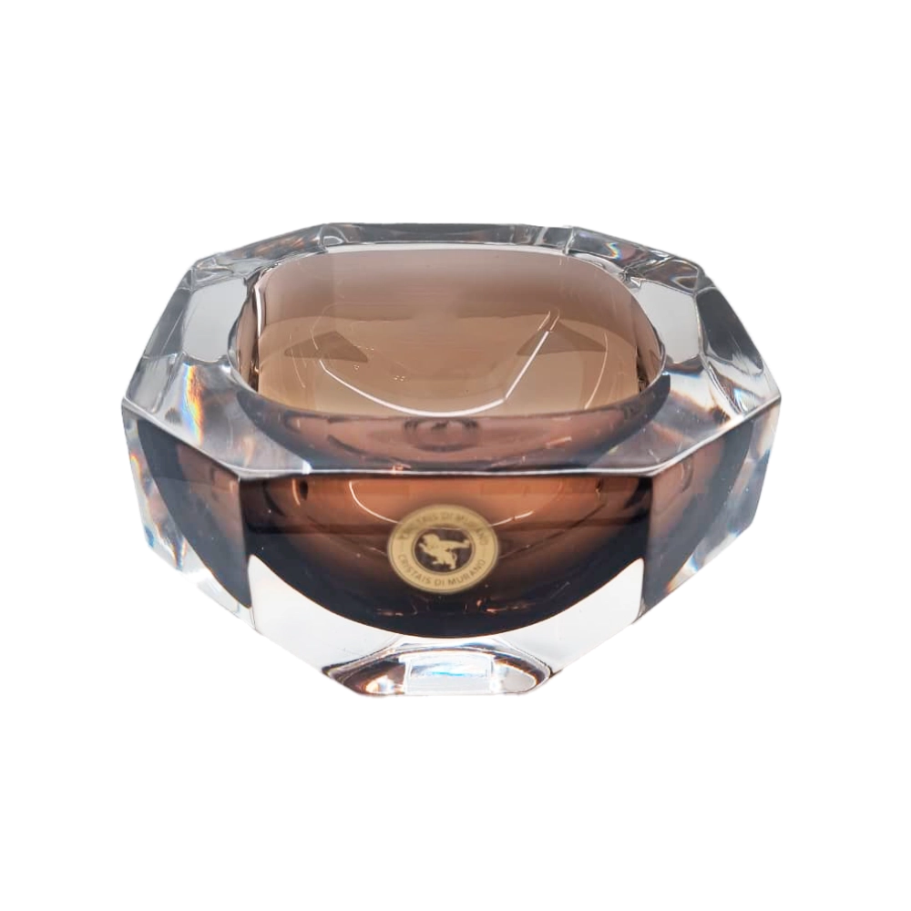 Vaso Cristais Di Murano Com Ouro 21 X 33 Cm Vaso Cristais Di Murano Com Ouro 21 X 33 Cm