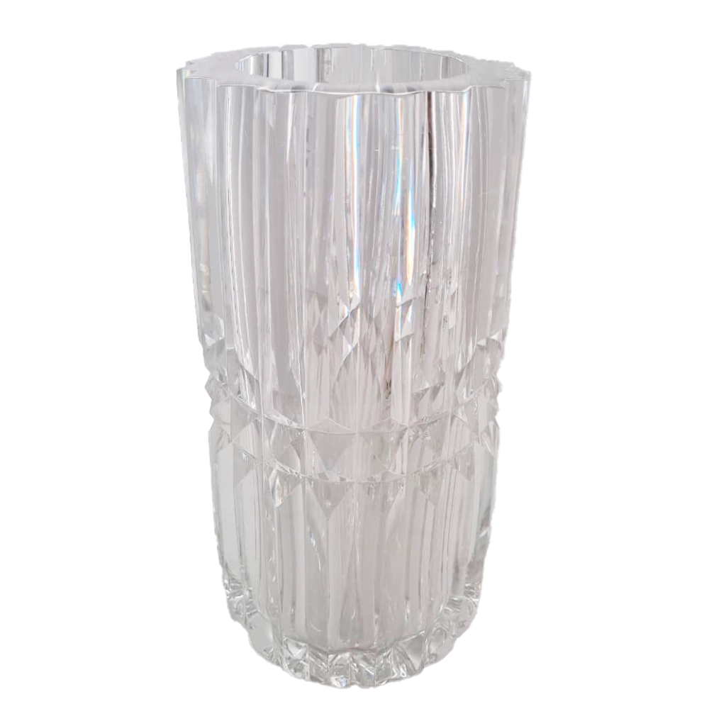 Vaso Cristais Di Murano Com Ouro 21 X 33 Cm Vaso Cristais Di Murano Com Ouro 21 X 33 Cm