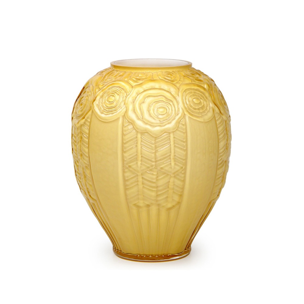 Vaso Decô R42 Cristais Cá D'oro Leitoso 21 X 18 Cm