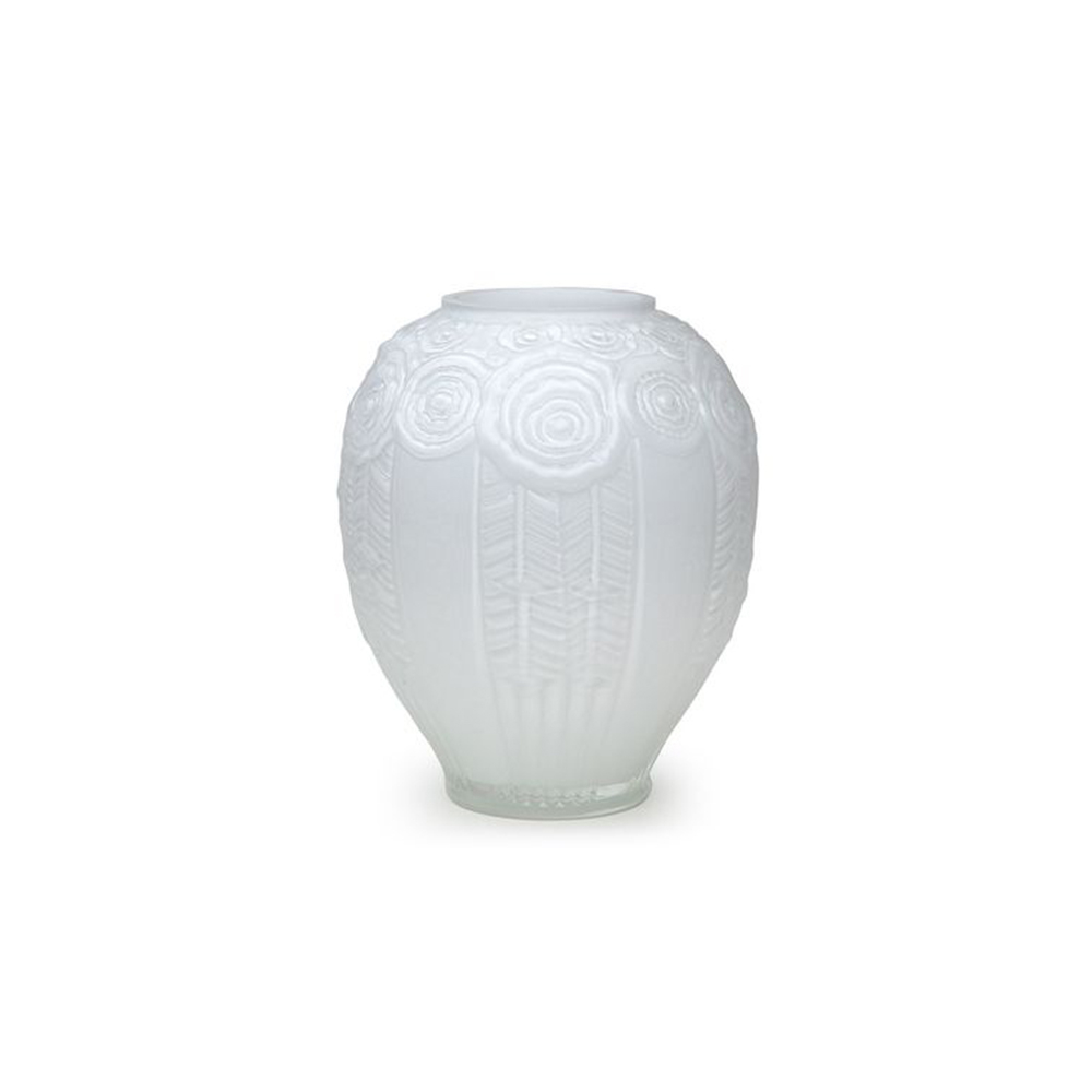 Vaso Decô R42 Cristais Cá D'oro Leitoso 21 X 18 Cm