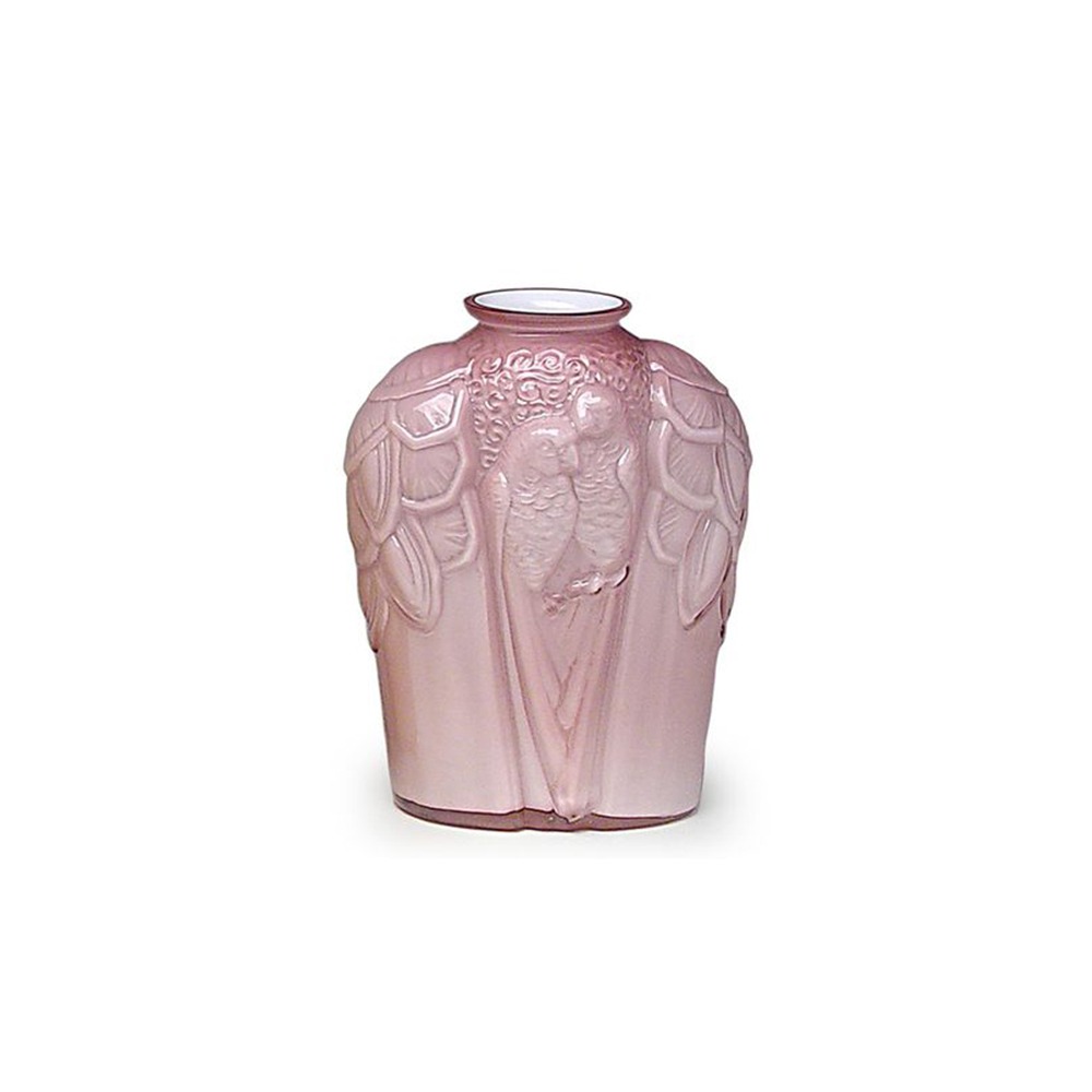 Vaso Fauna Cristais Cá D'oro Leitoso 22,5 X 18 Cm