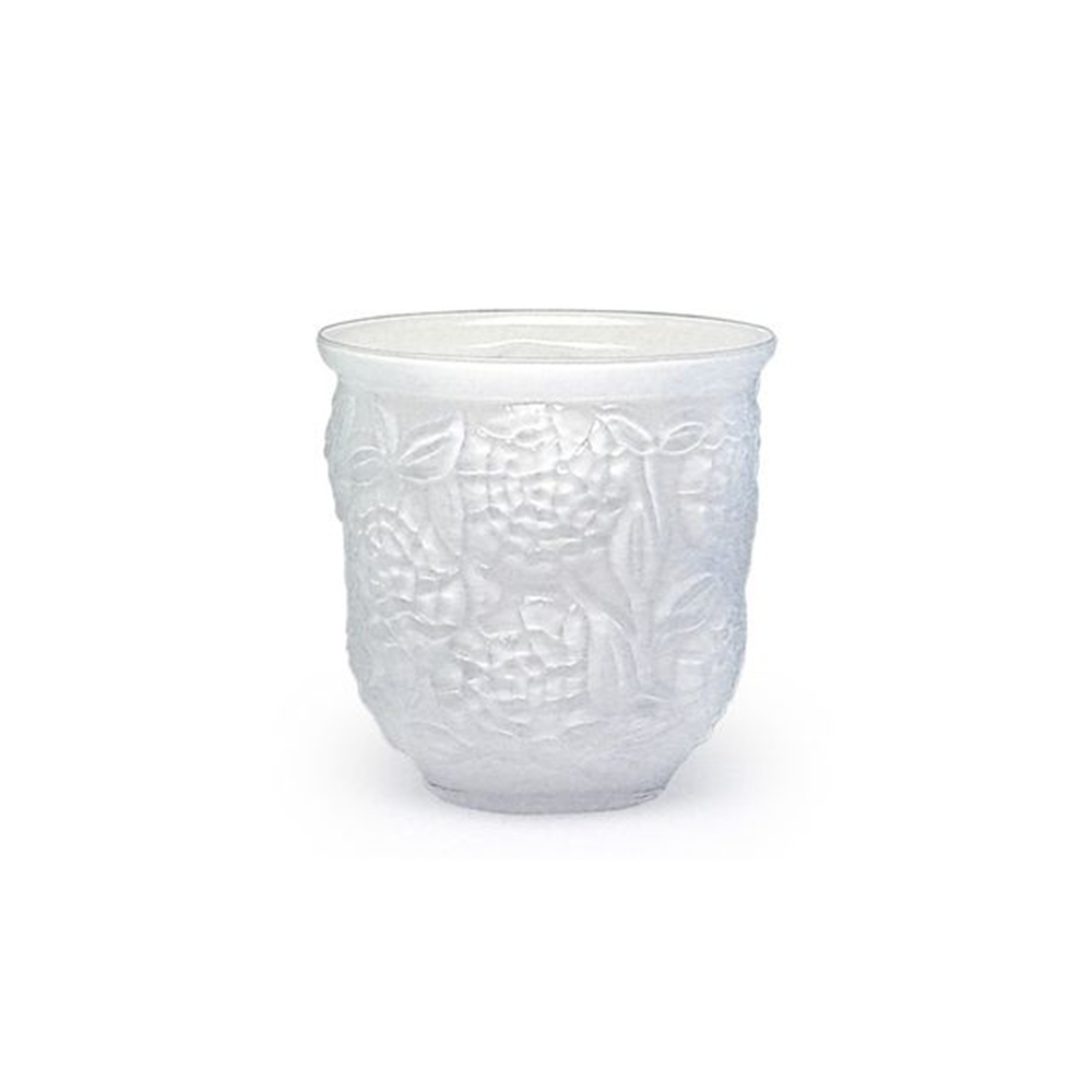 Vaso Flores Cristais Cá D'oro Leitoso 17,5 X 17 Cm Vaso Flores Cristais Cá D'oro Leitoso 17,5 X 17 Cm