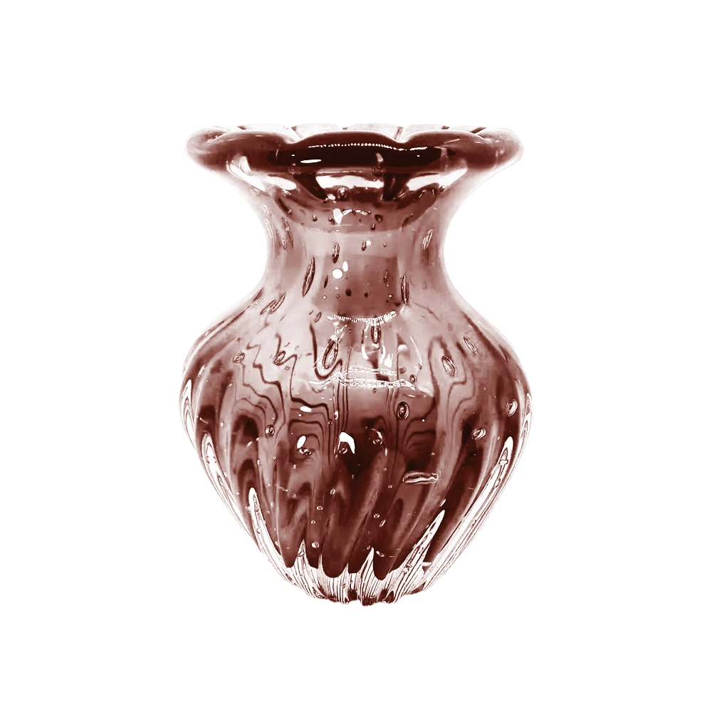 Vaso Houston Cristais D´labone 17 X 13 X 13 Cm Vaso Houston Cristais D´labone 17 X 13 X 13 Cm