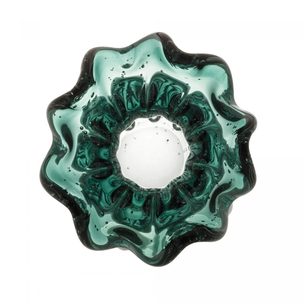Vaso Lyor Italy Verde Esmeralda 13 X 17 Cm Vaso Lyor Italy Verde Esmeralda 13 X 17 Cm