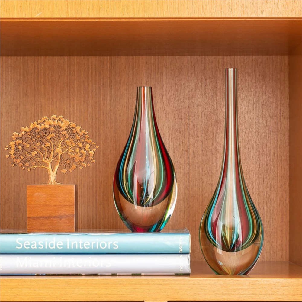 Vaso Mini Gota Bastões c/ fios Cá d'Oro 14 cm  