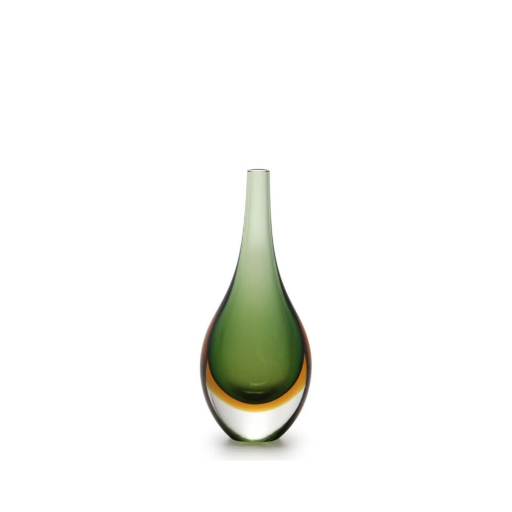 Vaso Mini Gota Media Bicolor Cristais Ca D'oro 22 Cm