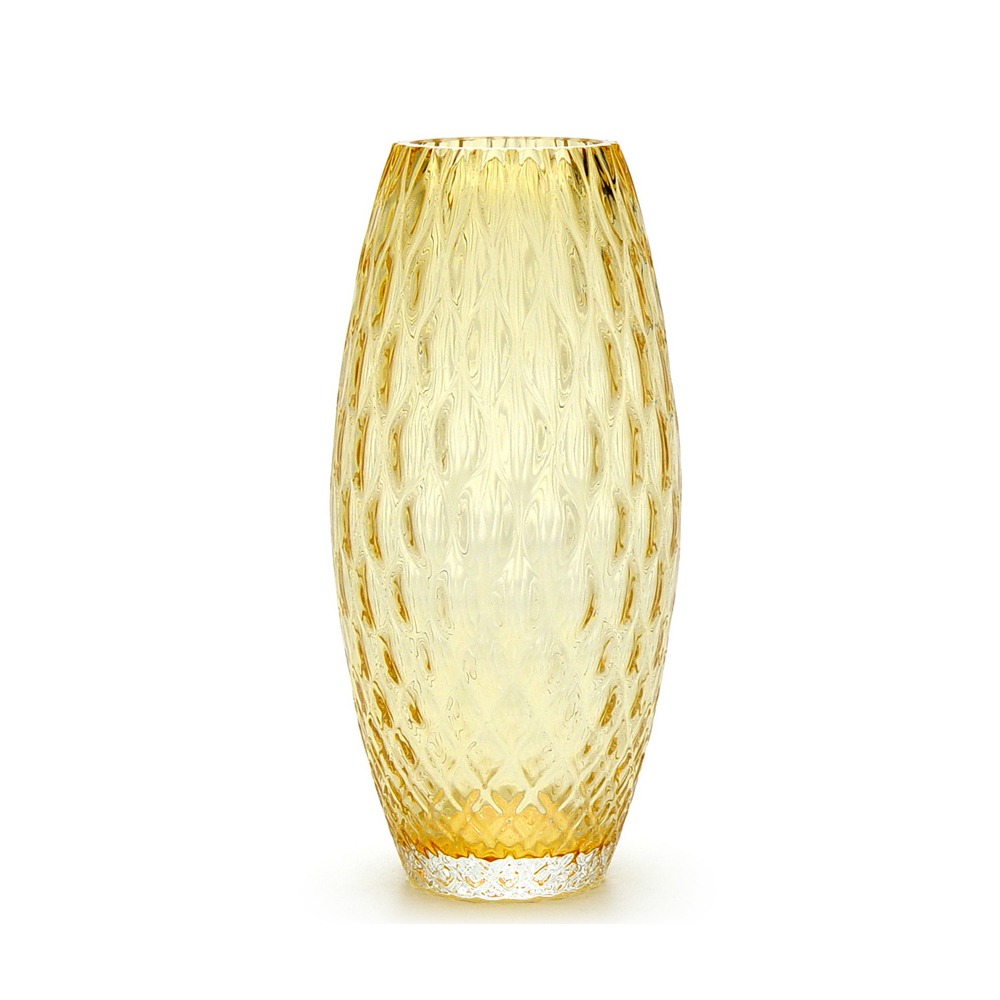 Vaso Oliva Baloton Cristais Cá D'oro Grande 27 X 13 Cm