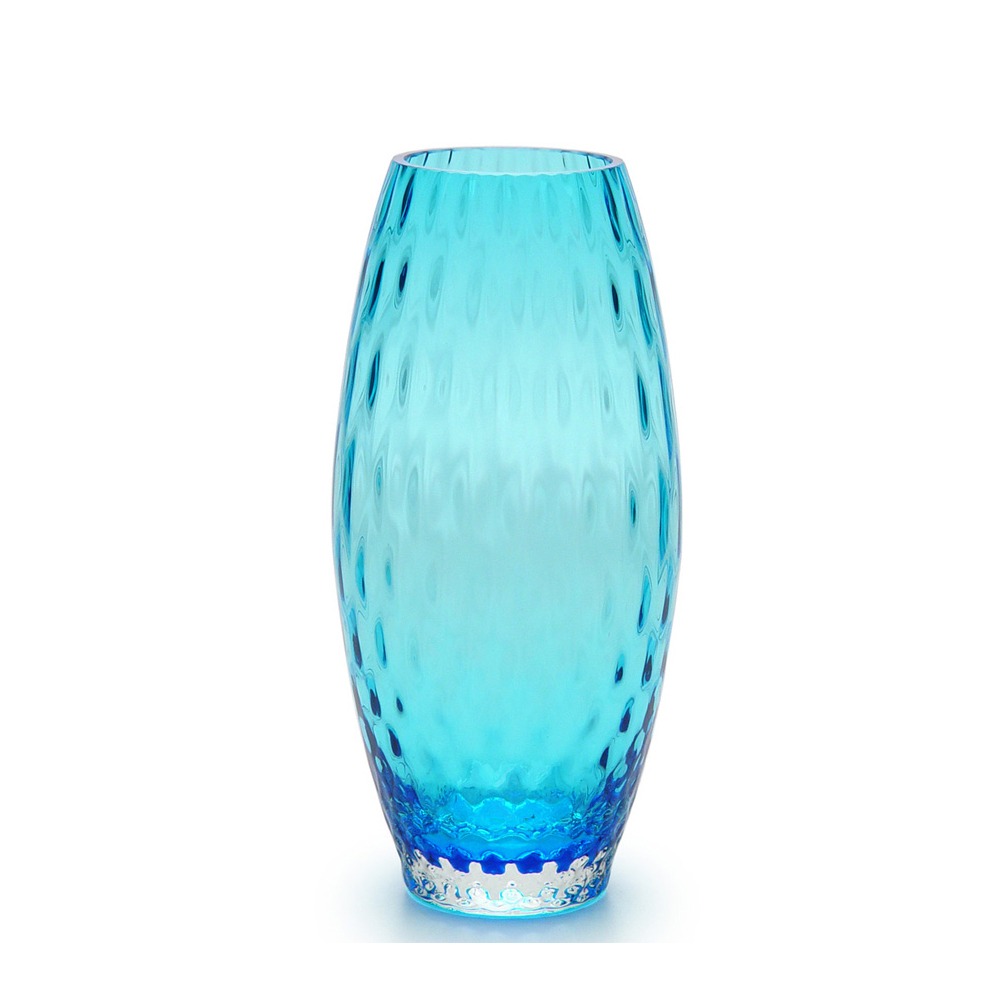 Vaso Oliva Baloton Cristais Cá D'oro Grande 27 X 13 Cm