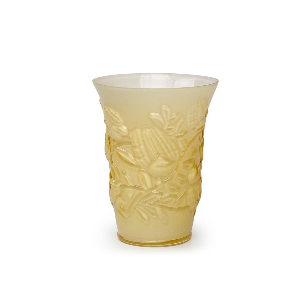 Vaso Pássaro R20 Cristais Cá D'oro Leitoso 17 X 13 Cm