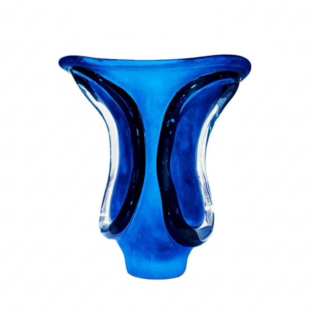 Vaso Philadelphia Matte G 66 Nightly Blue Cristais D'labone Vaso Philadelphia Matte G 66 Nightly Blue Cristais D'labone
