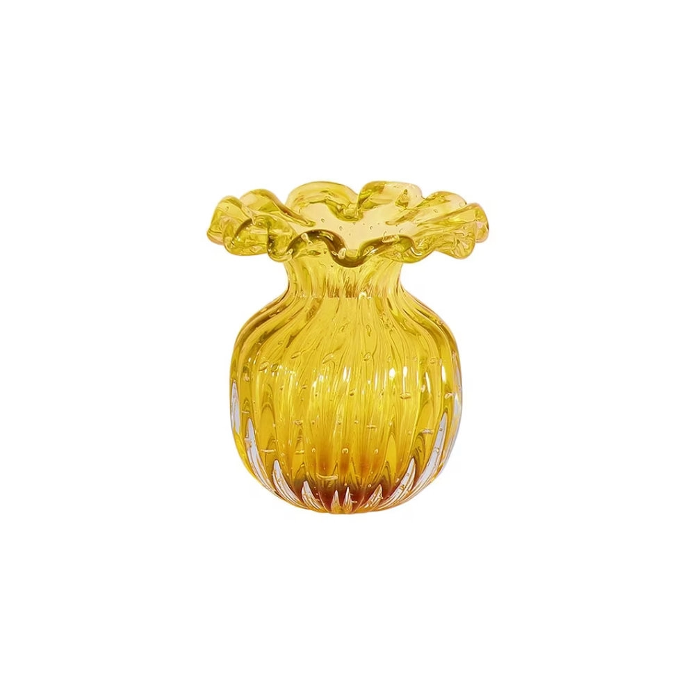 Vaso Toledo Cristais D´labone Ambar 24 Cm Vaso Toledo Cristais D´labone Ambar 24 Cm