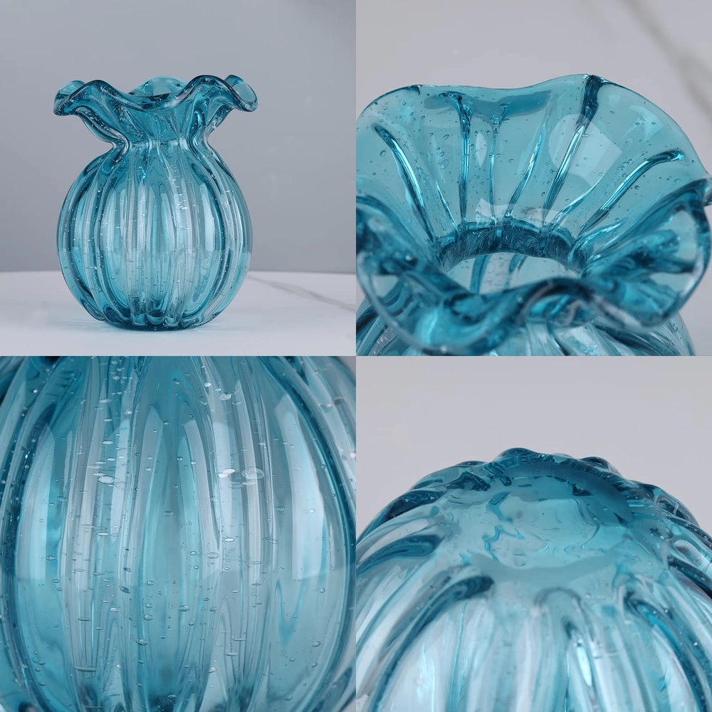 Vaso Toledo Cristais D´labone Aquamarine 24 Cm Vaso Toledo Cristais D´labone Aquamarine 24 Cm