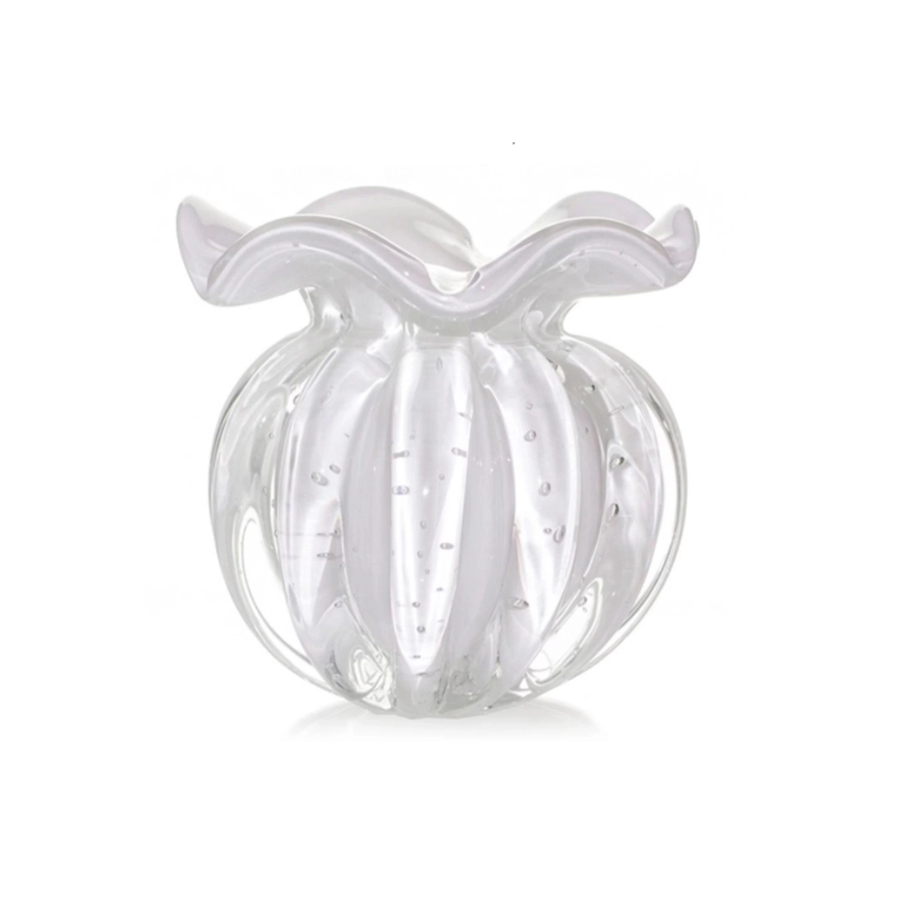 Vaso Torcello Cristais D´labone Com Ouro 14 X 14 Cm Vaso Torcello Cristais D´labone Com Ouro 14 X 14 Cm