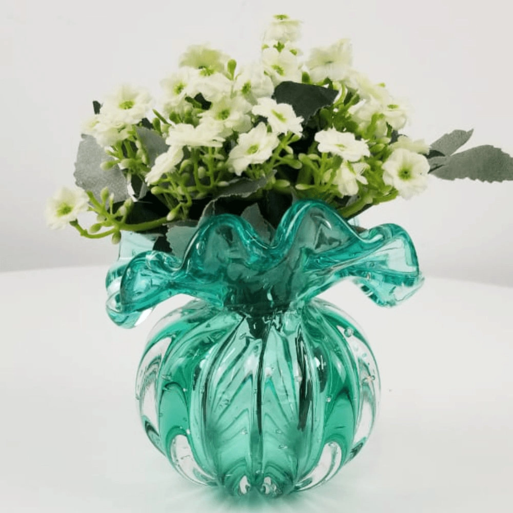 Vaso Torcello Cristais D´labone Esmeralda 14 X 14 Cm