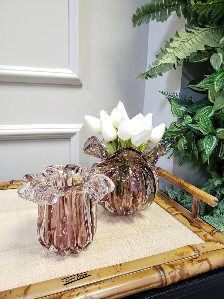 Vaso Torcello Cristais D´labone Rubi 14 X 14 Cm