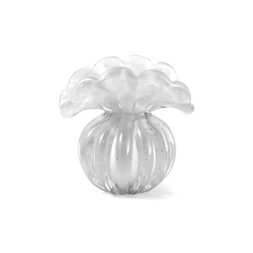 Vaso Toscana Cristais D´labone Quartzo Perola 10 X 10 Cm