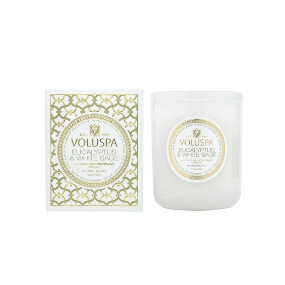 Vela Copo 60h Voluspa Nova Coleção Maison Blanc