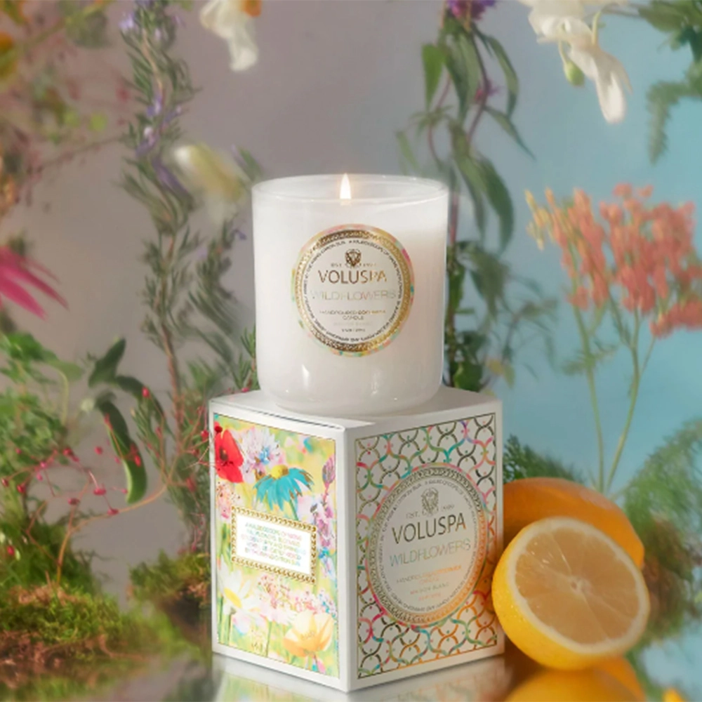 Vela Copo 60h Voluspa Nova Coleção Maison Blanc Vela Copo 60h Voluspa Nova Coleção Maison Blanc