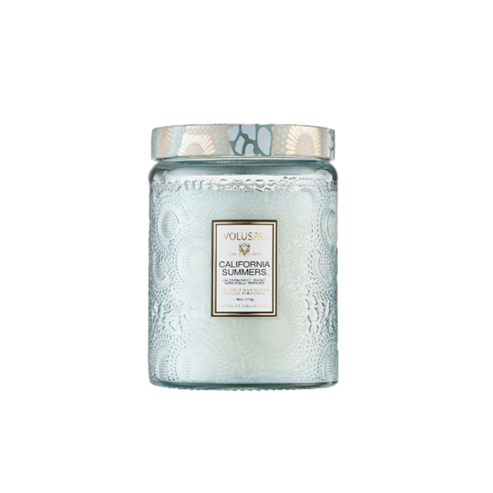 Vela Pote de Vidro Grande 100h Voluspa Coleção Japonica