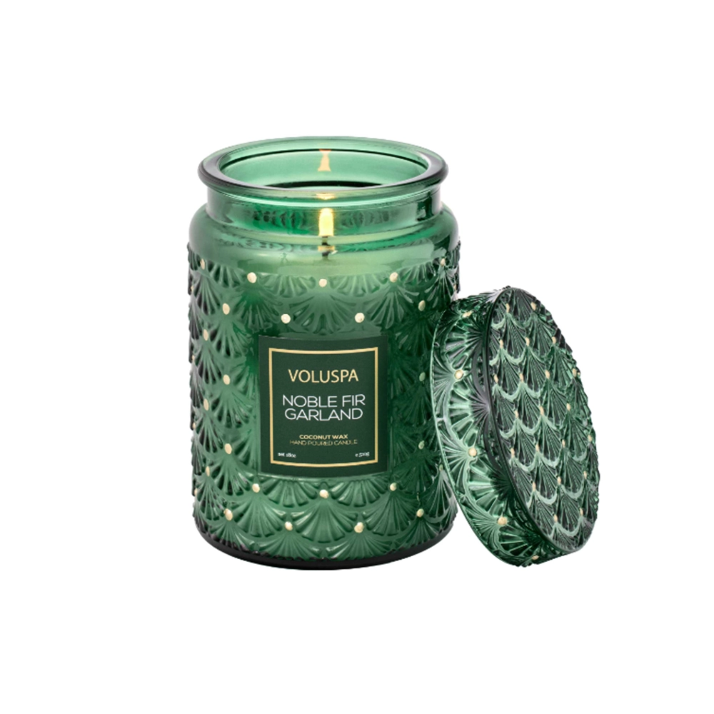 Vela Pote de Vidro Grande 100h Voluspa Holiday Collection