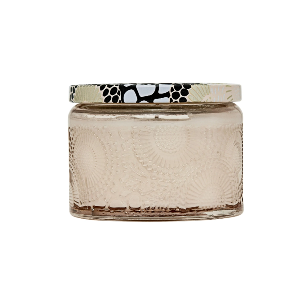 Vela Pote de Vidro Pequena 25h Voluspa Coleção Japonica