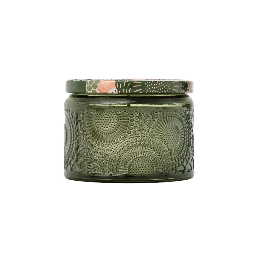Vela Pote de Vidro Pequena 25h Voluspa Coleção Japonica