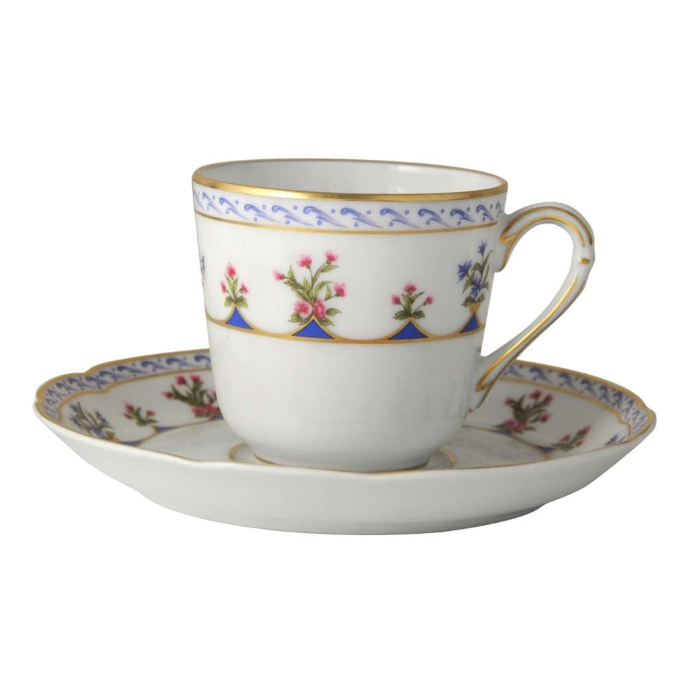 Xicara Para Cafe Com Pires Bernardaud Chateaubriand Bleu 80 Ml Xicara Para Cafe Com Pires Bernardaud Chateaubriand Bleu 80 Ml