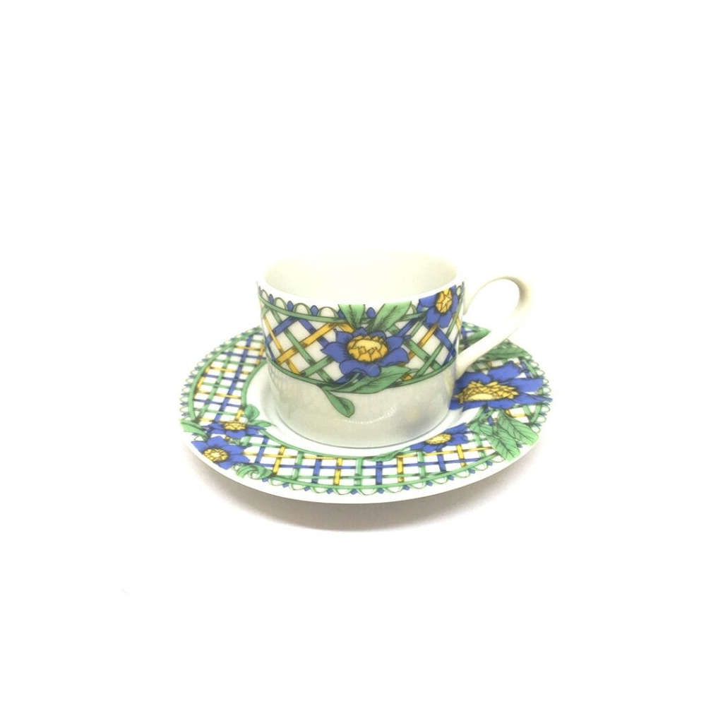 Xicara Para Cafe Com Pires St James Dahlia Blue Exclusiva Para Presentes Mickey