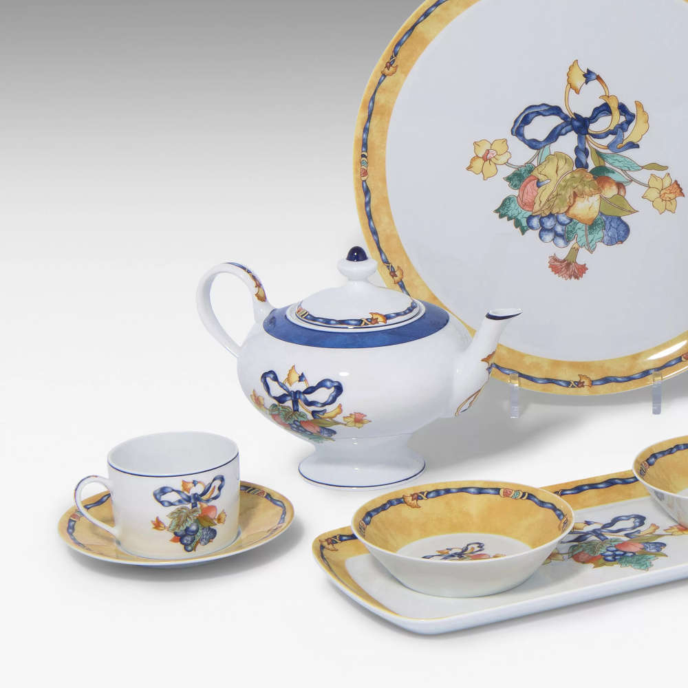 Xicara Para Cha C/ Pires Bernardaud Borghese Bleu 180 Ml Xicara Para Cha C/ Pires Bernardaud Borghese Bleu 180 Ml