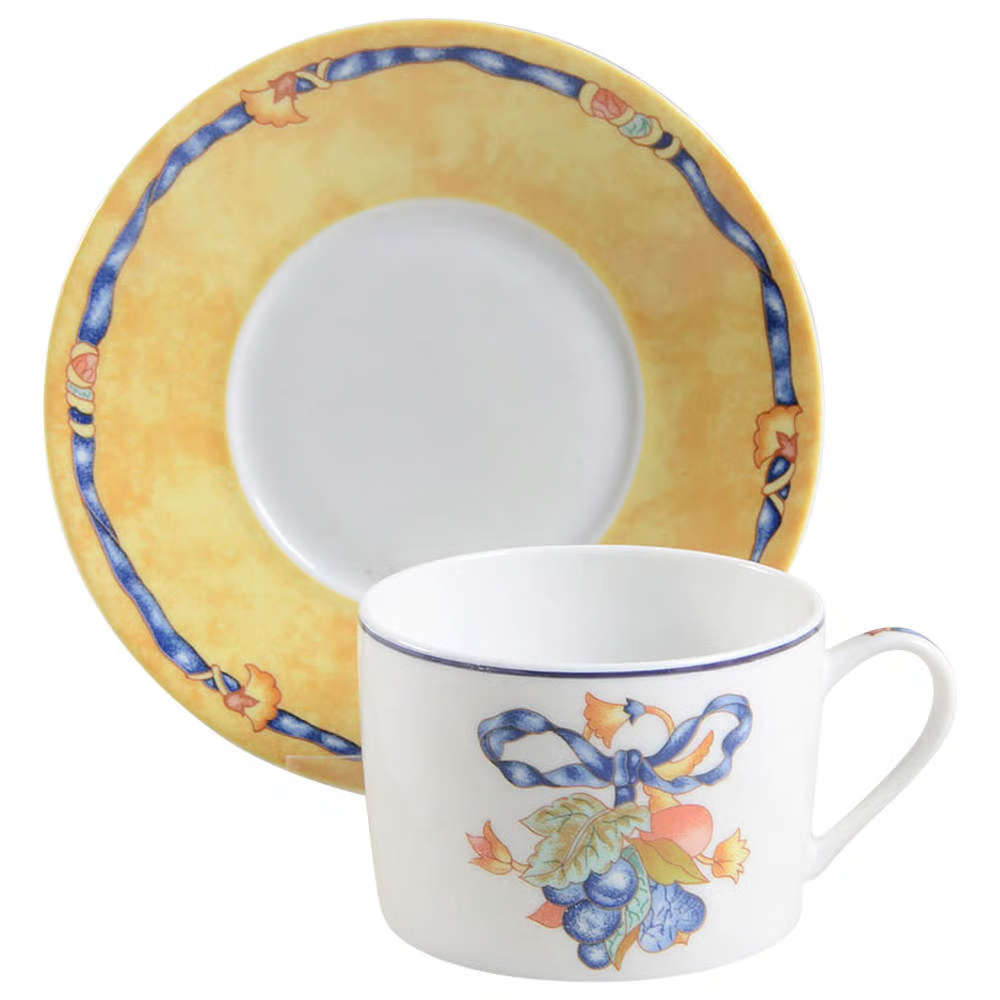 Xicara Para Cha C/ Pires Bernardaud Borghese Bleu 180 Ml Xicara Para Cha C/ Pires Bernardaud Borghese Bleu 180 Ml