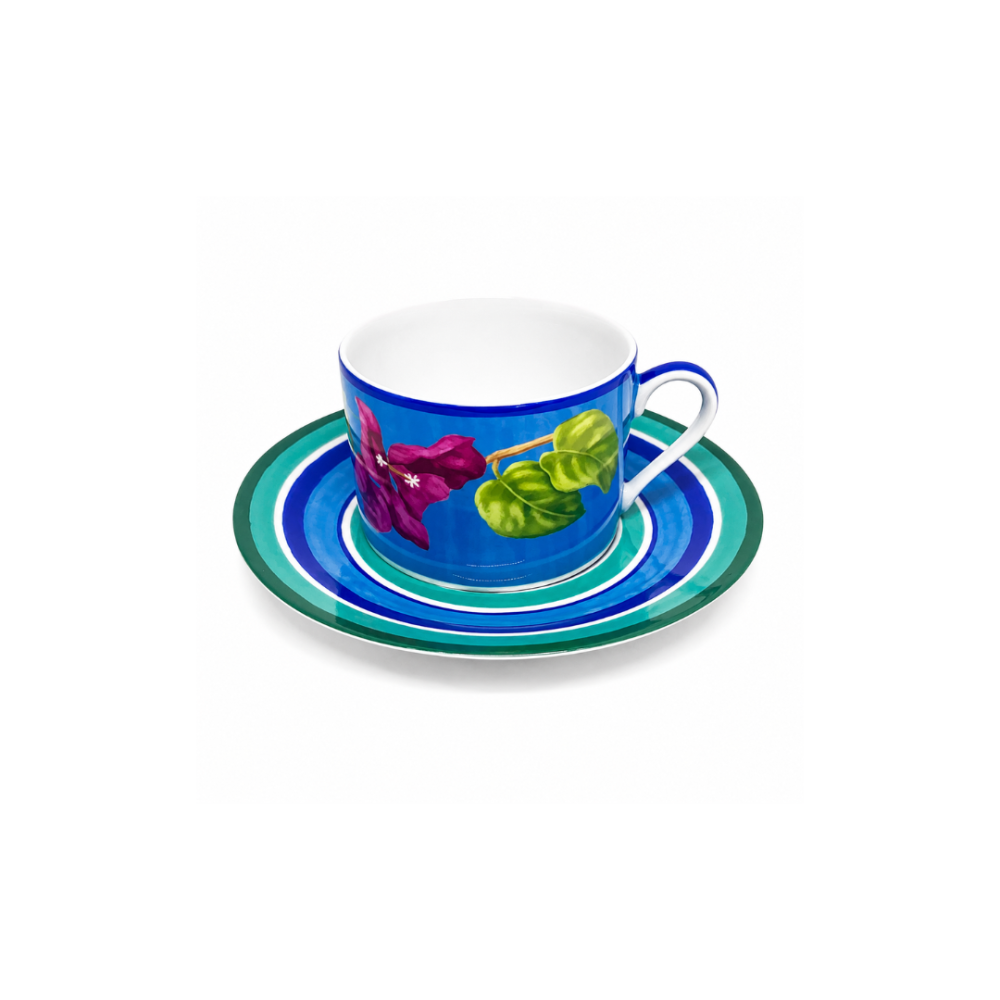 Xicara Para Cha Com Pires Cyclades By Laure Japy Xicara Para Cha Com Pires Cyclades By Laure Japy