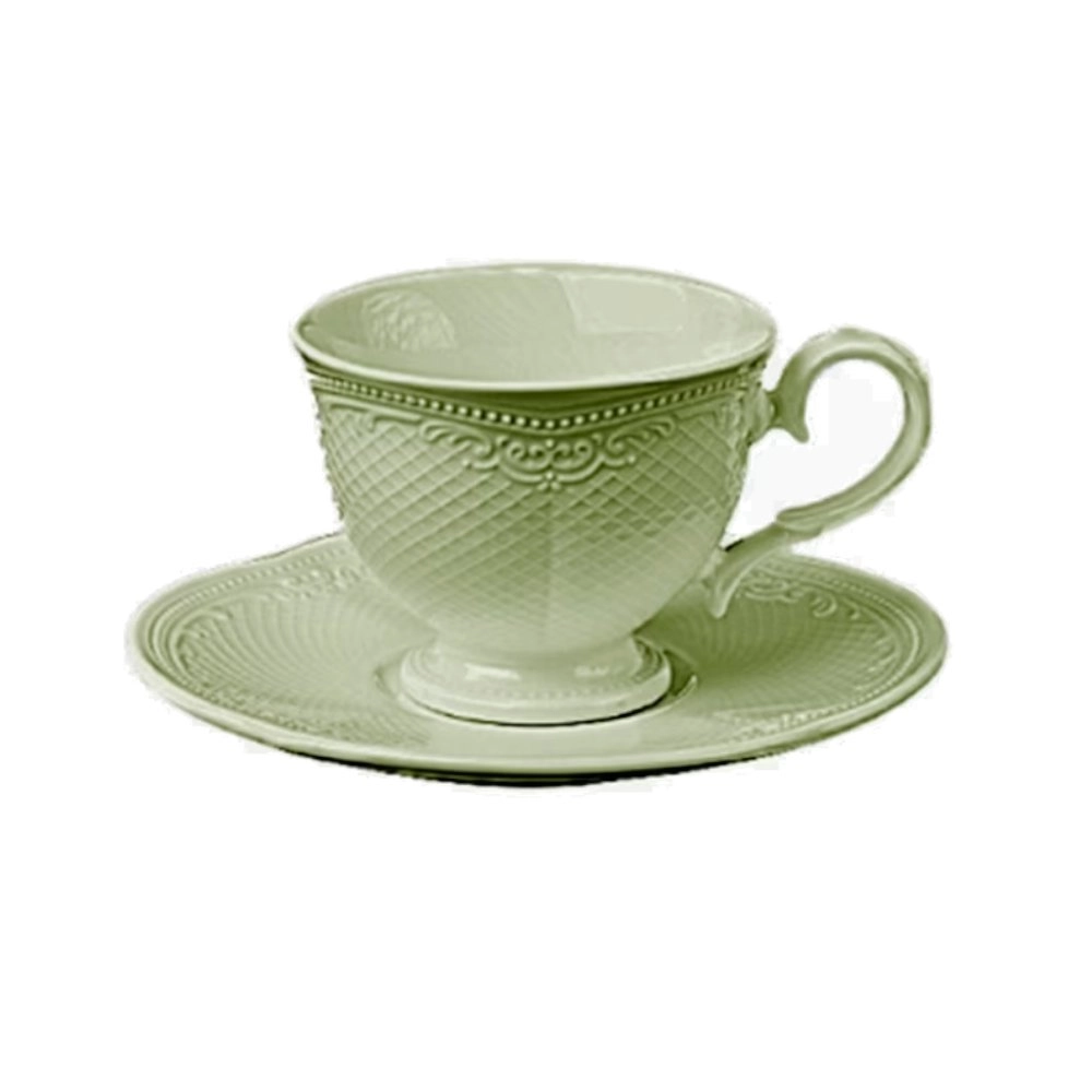 Xicara Para Cha Com Pires Qualitier Noble 250 Ml