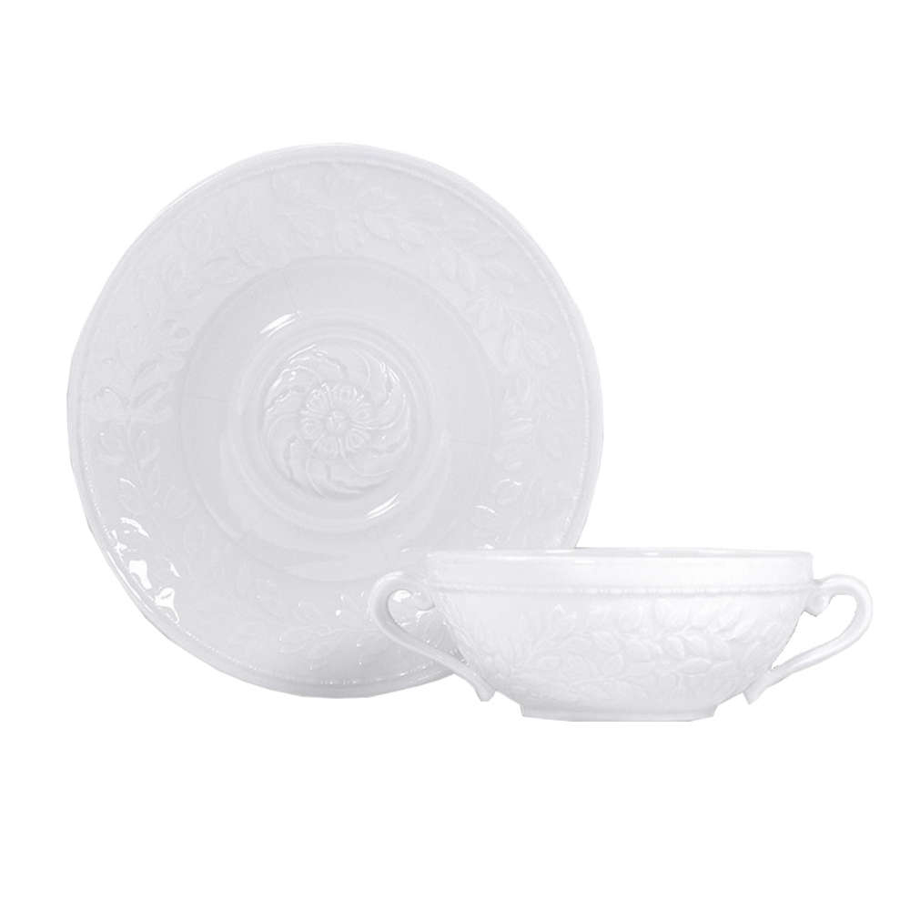 Xicara Para Consome C/ Pires Bernardaud Louvre 150 Ml Xicara Para Consome C/ Pires Bernardaud Louvre 150 Ml