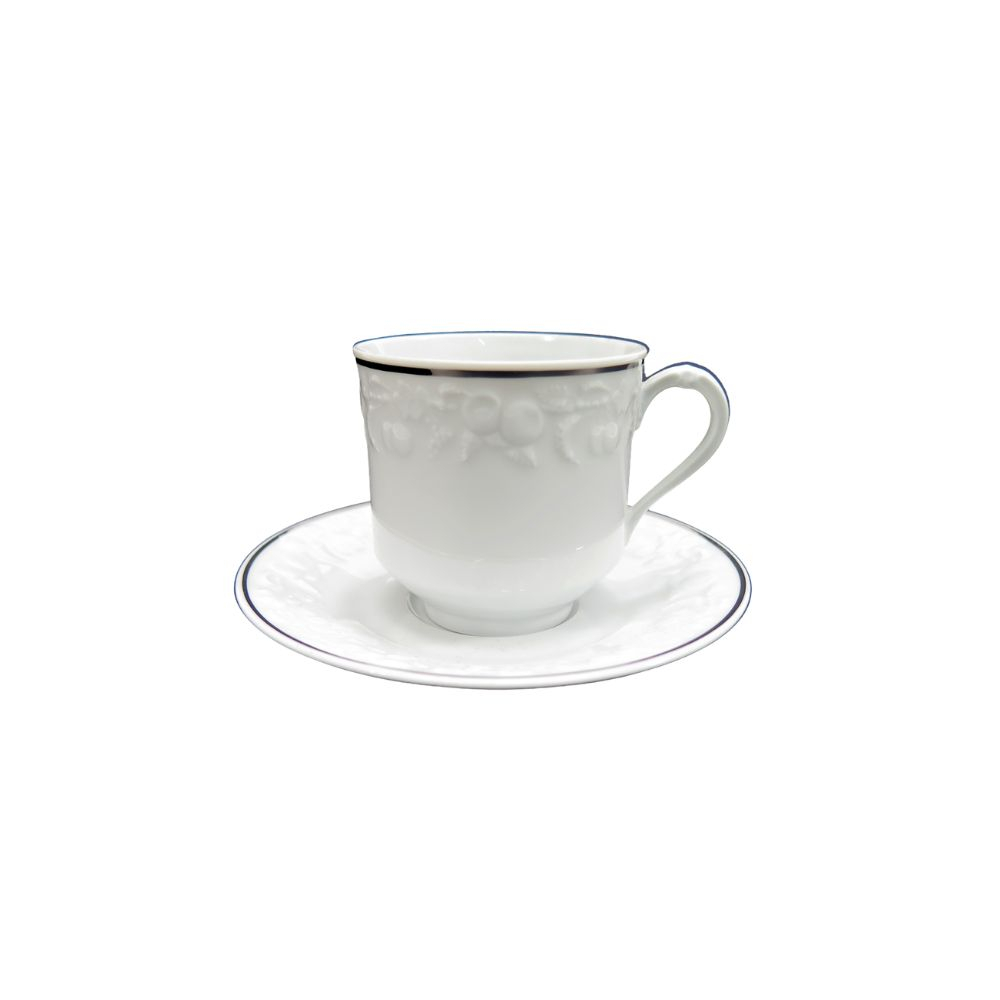 Xicaras Para Cafe Medard de Noblat Xeres C/ Friso Prata 120 Ml Xicaras Para Cafe Medard de Noblat Xeres C/ Friso Prata 120 Ml