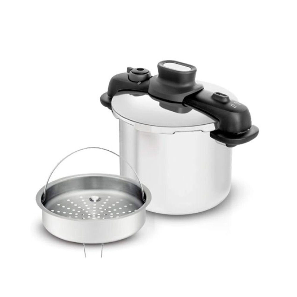 Panela de Pressão Com Cesto de Vapor T-fal Opti'space 7 Litros Panela de Pressão Com Cesto de Vapor T-fal Opti'space 7 Litros
