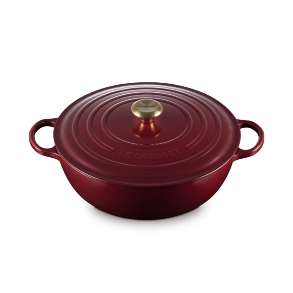 Panela Marmita Le Creuset Signature 28 Cm - Pegador Dourado