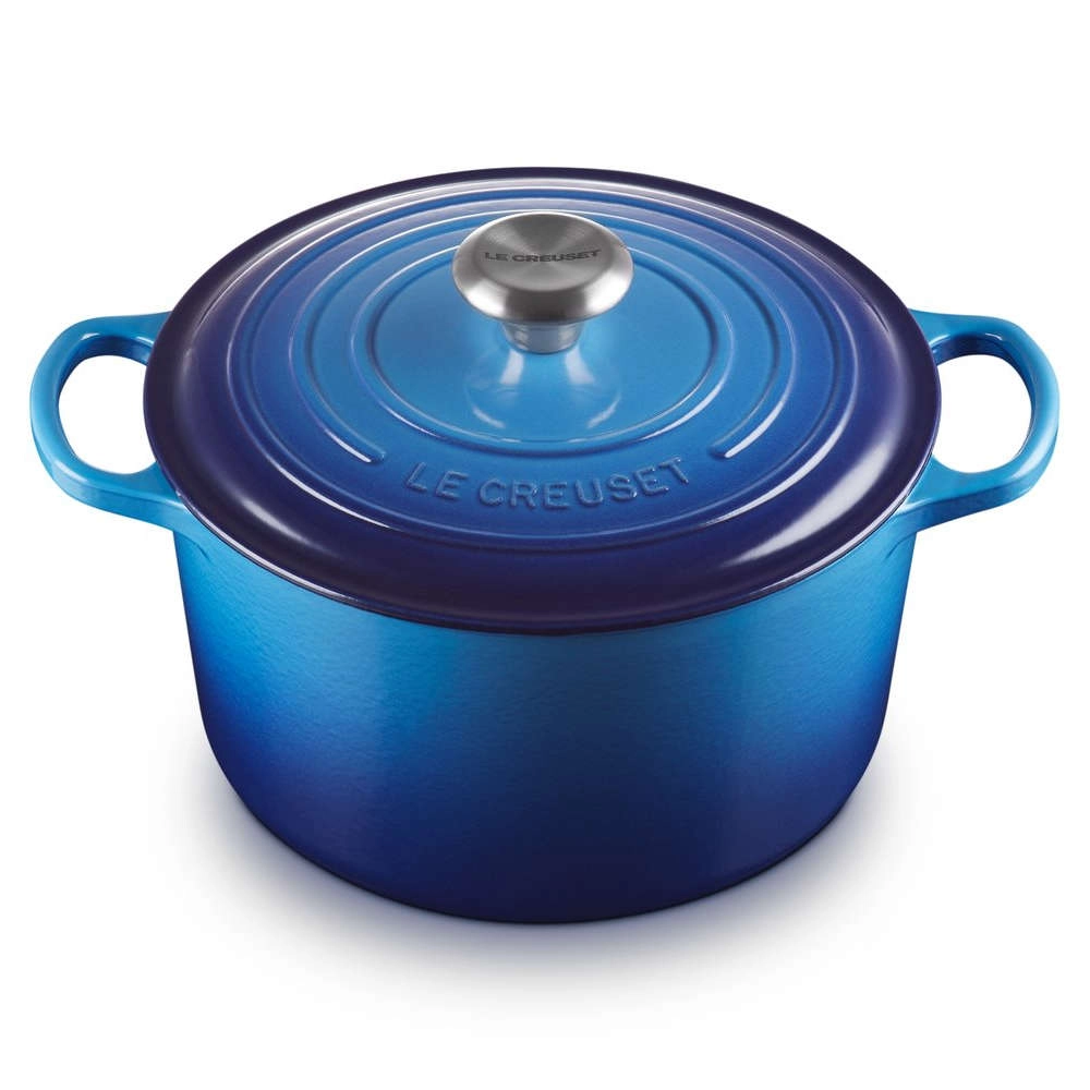 LE CREUSET ライトブルー ミルクパン 24cm Panela Redonda Funda Le Creuset Signature 24 Cm | Presentes Mickey